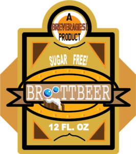 Sample root beer label for Brett-themed rootbeer!